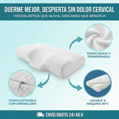 Almohada Viscoelástica Cervical - CerviFit™