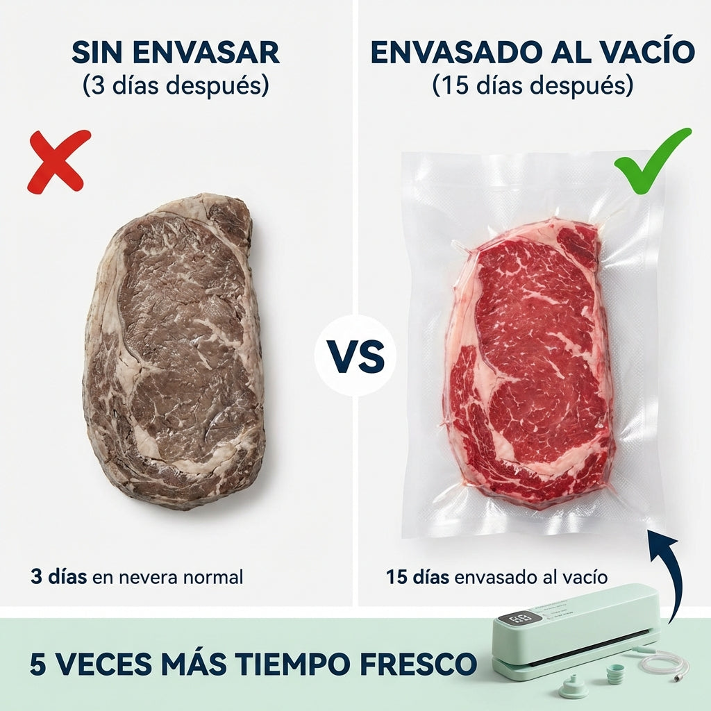 Envasadora al Vacío Compacta - No tires más comida