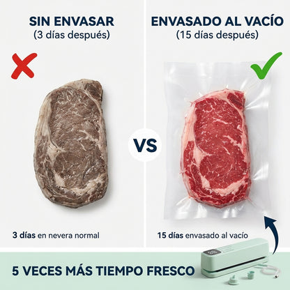 Envasadora al Vacío Compacta - No tires más comida