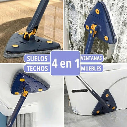 Mopa 360º Con Escurrido Automático + 5 Recambios Gratis