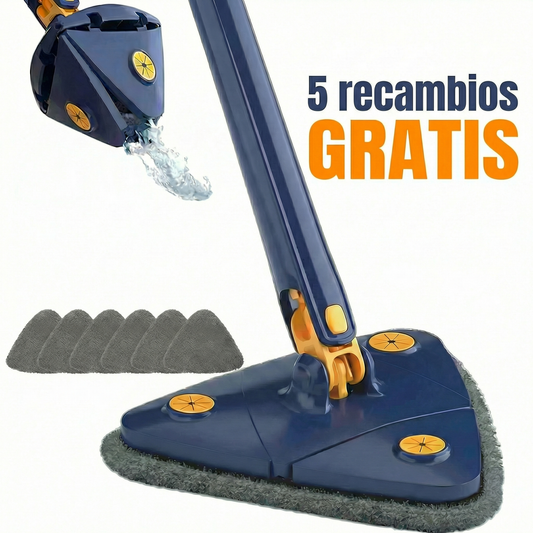 Mopa 360º Con Escurrido Automático + 5 Recambios Gratis