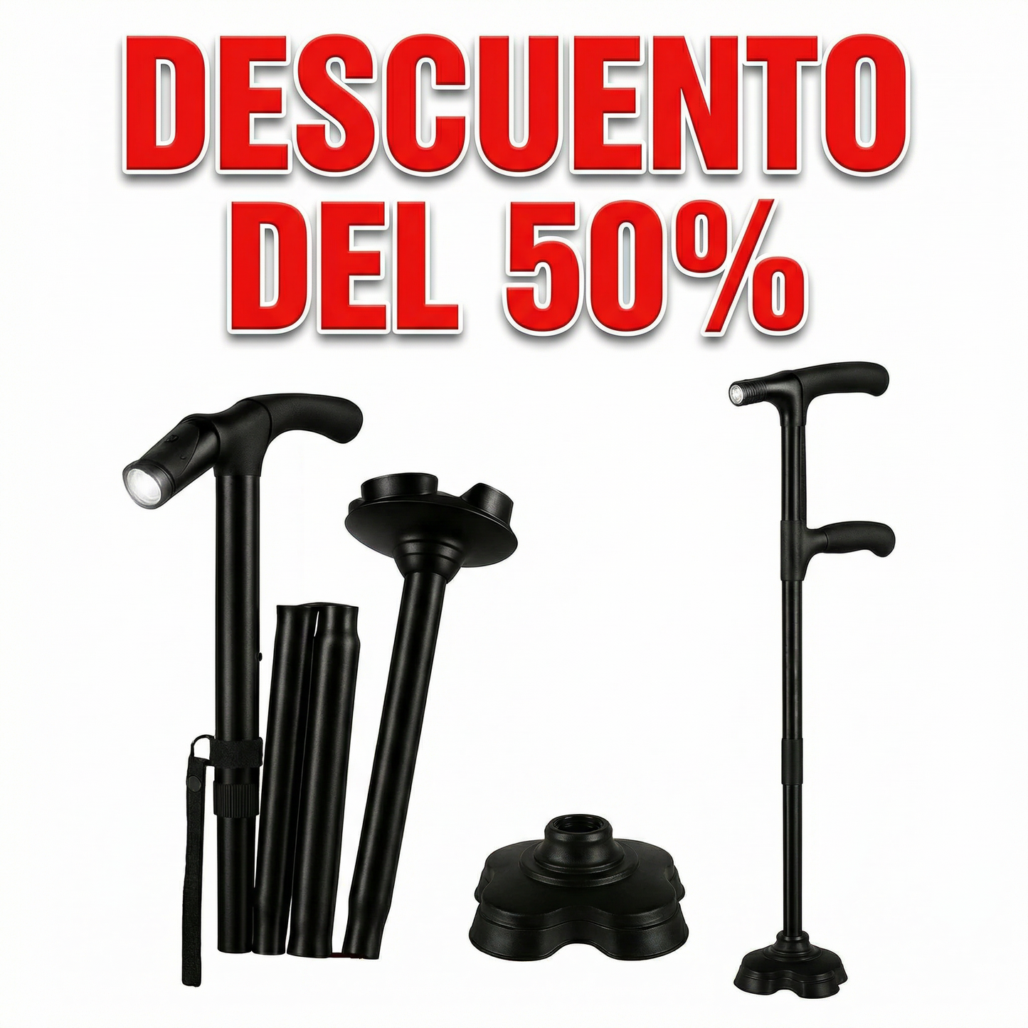 Bastón Plegable con Luz - SafeStep™