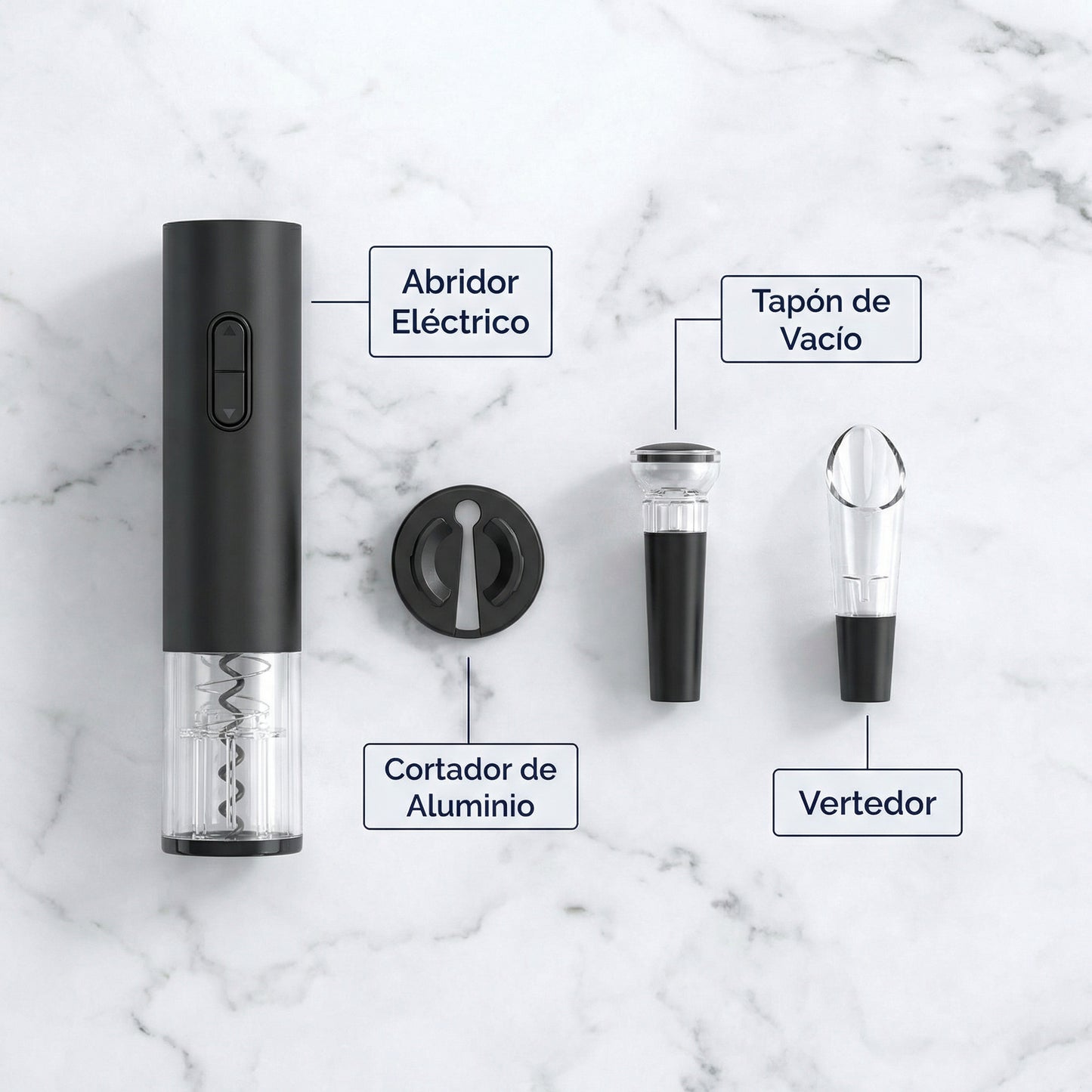 Sacacorchos Eléctrico 4 en 1- DonCorcho ™